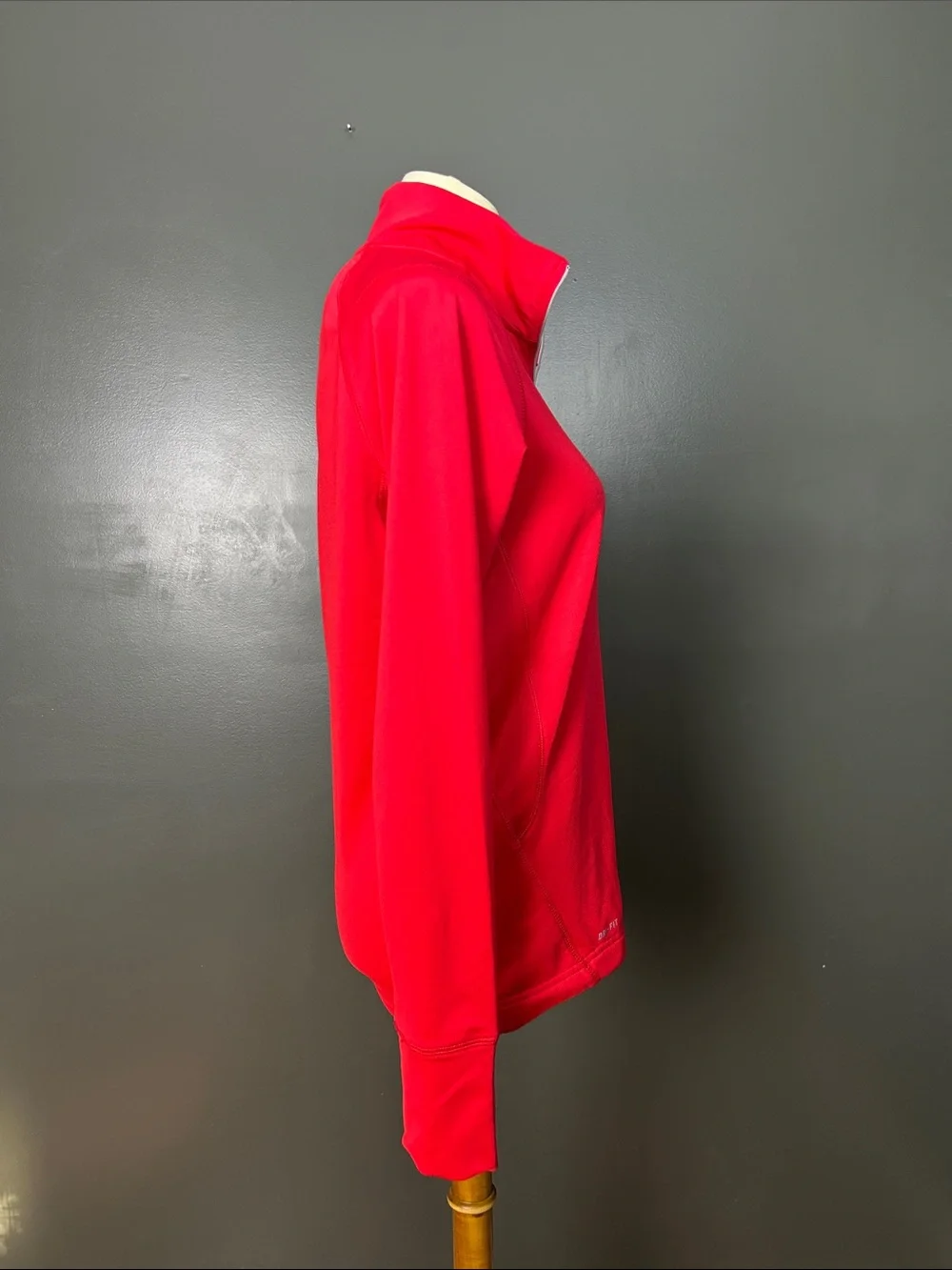 Ohio State Nike Women's Red Quarter-Zip Pullover with 'O' Patch
